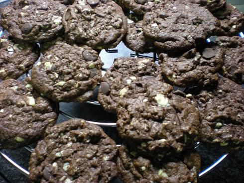 koekjes met drie soorten chocolade