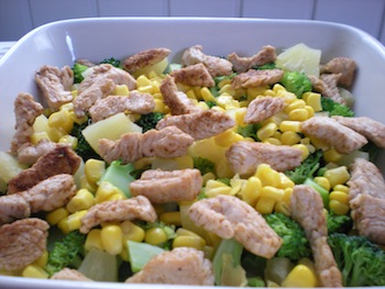 ovenschotel met kalkoen en broccoli