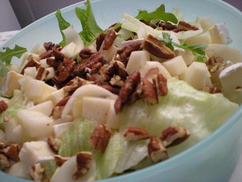 salade met brie en peren